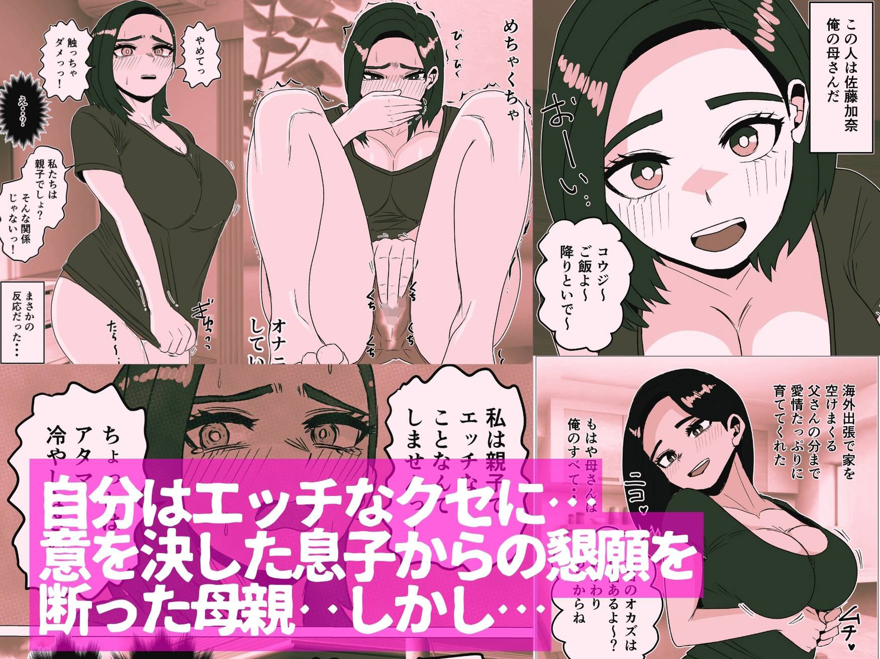 息子からのエッチの誘いを断って悩む母親の話 サンプル2